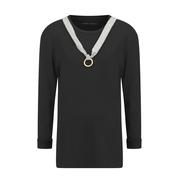 T SHIRT LONG SLEEVES NECKLACE MADE IN ITALY 