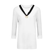 T SHIRT LONG SLEEVES NECKLACE MADE IN ITALY 