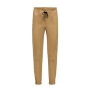 LEATHER STRETCH JOGGINGTROUSERS MADE IN ITALY