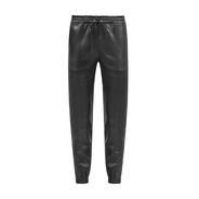 LEATHER STRETCH JOGGINGTROUSERS MADE IN ITALY