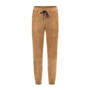 LEATHER STRETCH JOGGINGTROUSERS MADE IN ITALY
