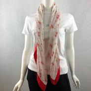 SILK SCARF FLOWER PRINT