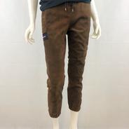 SUEDE STRETCH JOGGING TROUSERS MADE IN ITALY