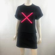 MINI DRESS CROSS PRINT