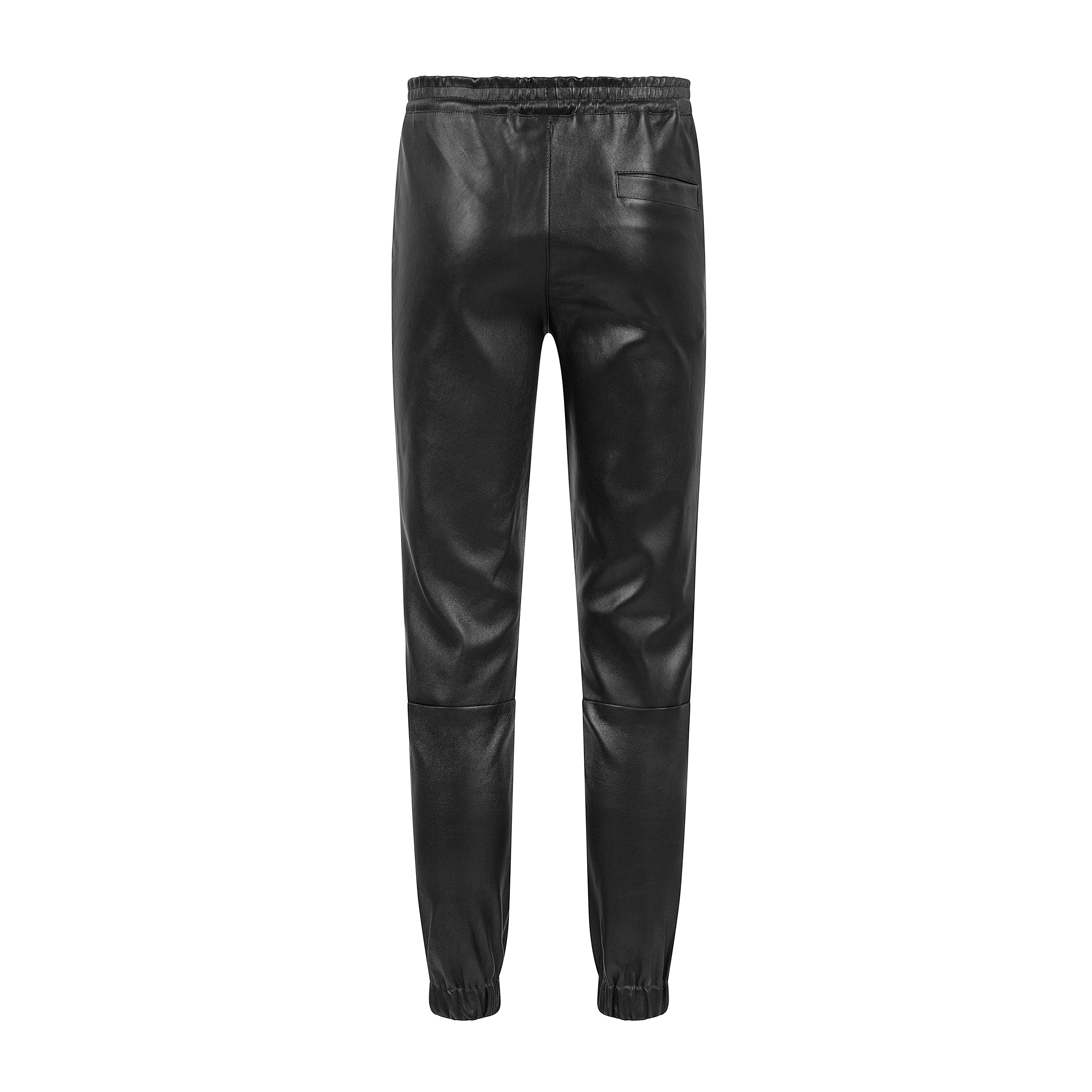 Leather stretch joggingpants