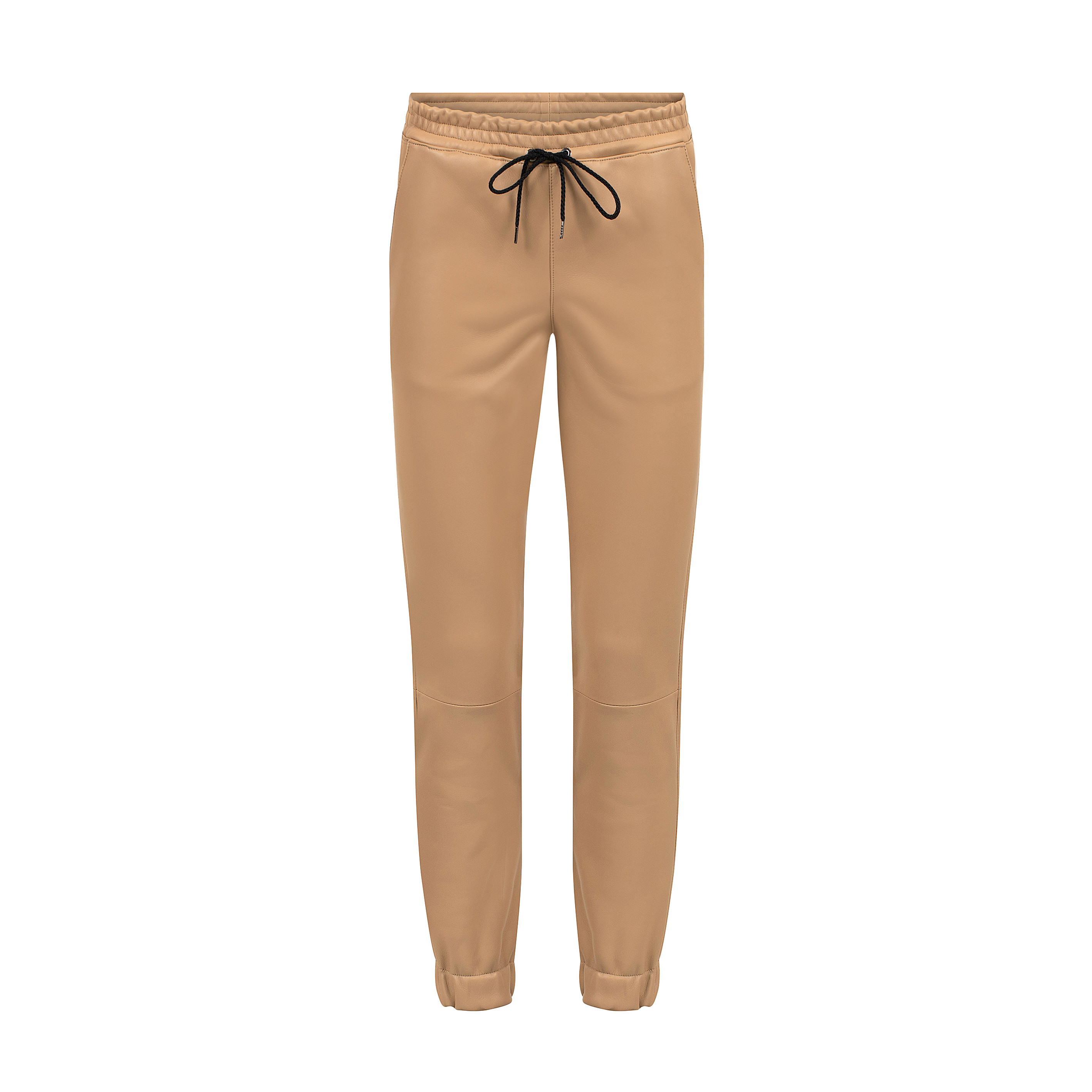 Leather stretch joggingpants