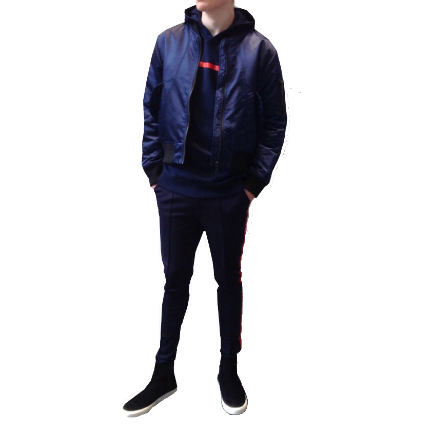 bomberjacket print on back